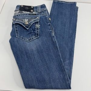 Miss Me Jeans butterfly Rhinestone